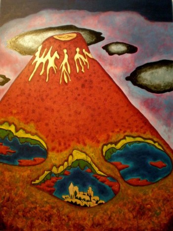 Pompei to Now, 48 by 36 inches, oil