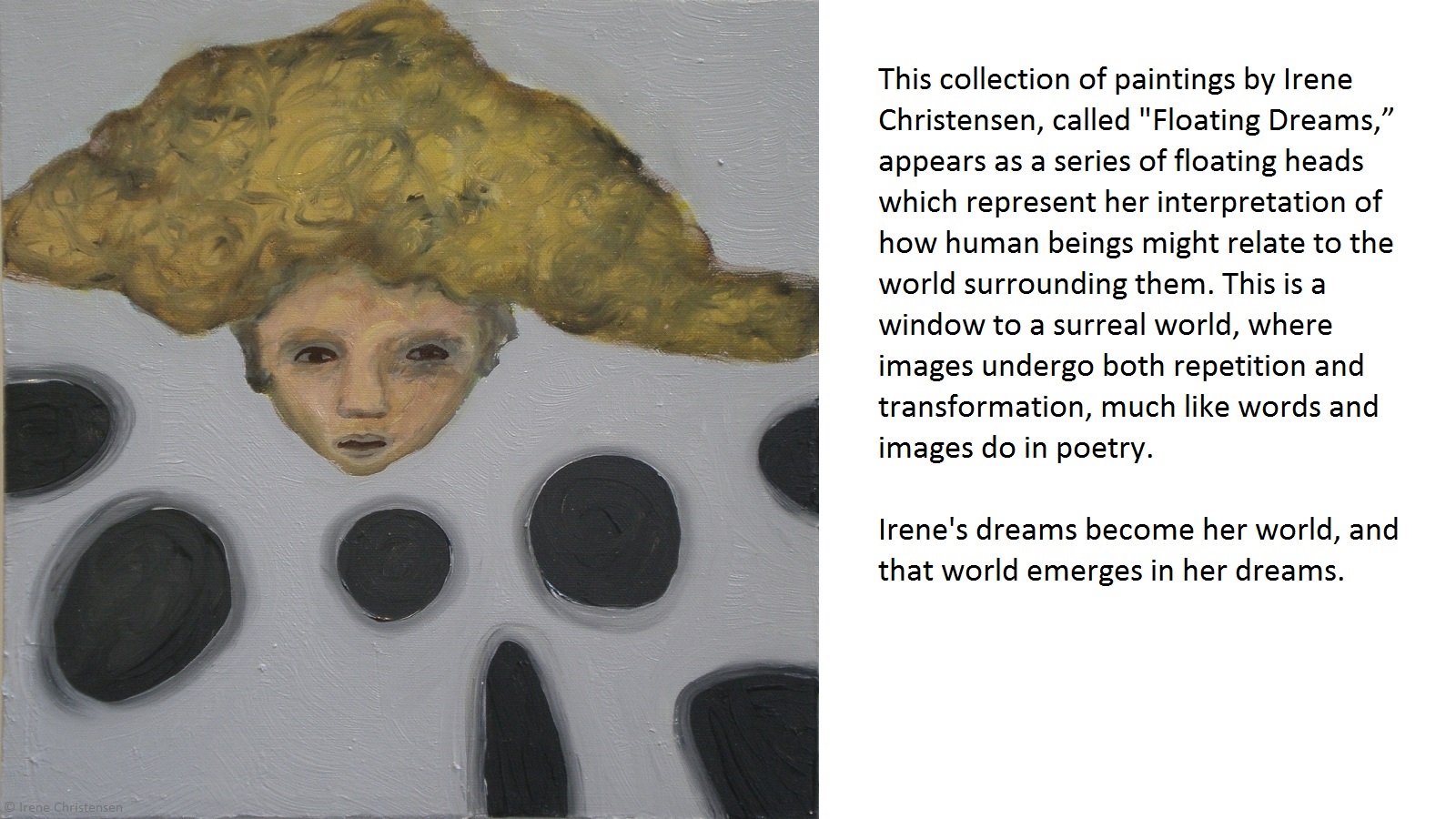 Child of 1000 Years, 12 by 12 inches, oil